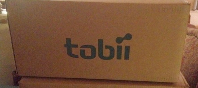 two boxes with tobii on side