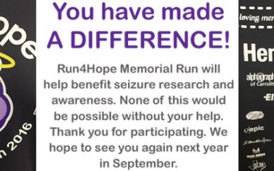 Did Run4Hope 2016 Raise Enough to Impact Seizure Research?